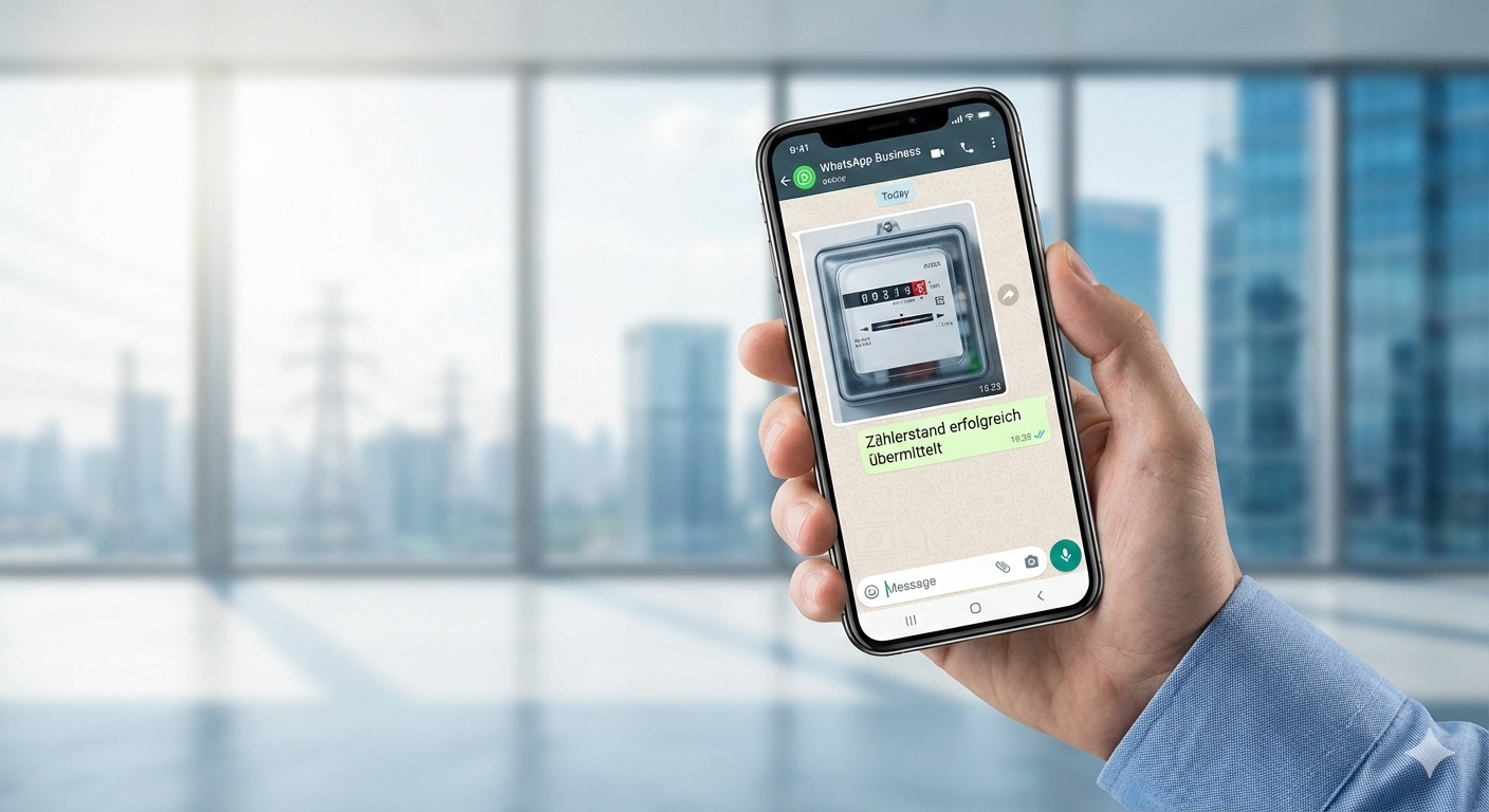 WhatsApp Business Zählerablesung - Automatisierte Erfassung von Zählerständen für Energieversorger und Stadtwerke